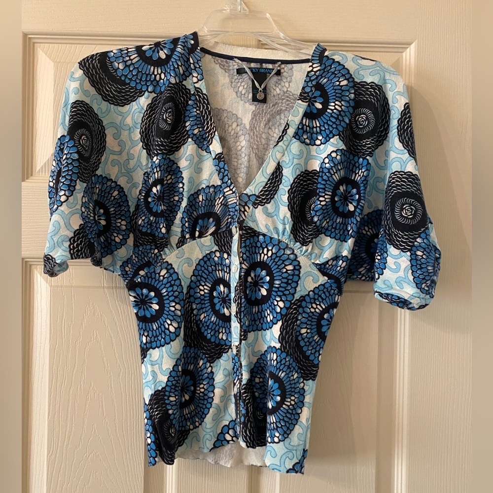 ❤️Beautiful Lucky Brand 100% fine cotton empire waist bat wing cardigan 🍀❤️